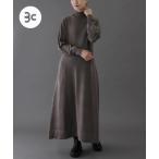 ワンピース FORK＆SPOON　ハイネックフレアニットワンピース