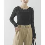 tシャツ ストレッチレース2WAYトップス レディース