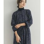 ワンピース 小花柄ドロストワンピース