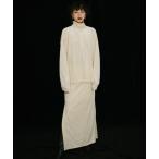 ショッピングロングスカート スカート サイドベンツベロアロングスカート