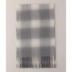 マフラー ウォッシャブルカシミヤ チェックマフラー メンズ