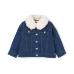 ブルゾン アウター 3WAYティペットつきニットデニムジャケット キッズ 子供服 女の子