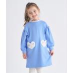 ショッピングハート ワンピース 「あったか」裏シャギーハートポケットワンピース_ジュニア対応 キッズ 子供服 女の子