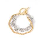 ブレスレット レイヤードチェーンブレスレット レディース