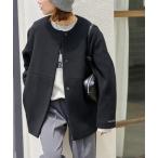 コート アウター 「追加2」スーパーファインビーバークルーネックコート レディース