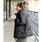 ブルゾン アウター 「先行WEB＋一部店舗限定」撥水 / 撥油 / フラッフィーフーディミトンダウン レディース