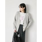 カーディガン ラメニットVネックカーディガン レディース