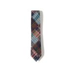 ネクタイ BROCKLEHURST / コットン マドラスチェック パッチワーク ネクタイ