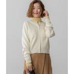 カーディガン コットンカシミヤ ポケット カーディガン レディース