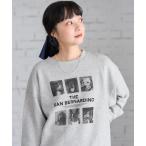 トレーナー スウェット ドッグ フォトプリント スウェット レディース