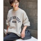 トレーナー スウェット 「WEB限定追加」「25AW新作」ヴィンテージライクカレッジロゴスウェット レディース