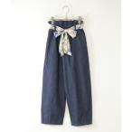 パンツ スカーフベルト付きバレルデニムパンツ キッズ 子供服 女の子