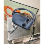 ハンドバッグ 2wayスエードバッグ(kiharu select) / ハンドバッグ ショルダーバッグ 斜め掛け ミニ スウェード ブルー ブラウン