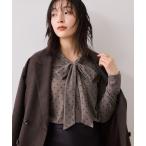 ショッピングドット tシャツ ベロアボウタイドットカットソー レディース