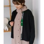 ショッピングドゥ カーディガン 下前立て配色クルーネックカーディガン レディース