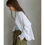 ブラウス シャツ 2way裾スカラップ長袖ブラウス レディース