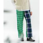 ショッピングドゥ パンツ miscチェックストレートパンツ レディース