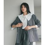 ブラウス シャツ 花びら衿トップス レディース