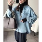 ブラウス シャツ デニムドルマンオーバーシャツジャケット レディース