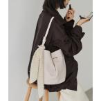 ショッピングレザー ショルダーバッグ バッグ ツイードスカーフ付きレザー2WAYショルダーバッグ レディース