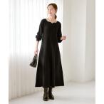 ショッピングマキシ ワンピース ハートネックニットワンピース