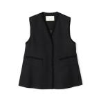 ベスト ジレ 「WEB先行予約」ライトファンシーツイード ペプラムジレ レディース