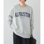 tシャツ ロゴプリント裏起毛スウェットプルオーバー レディース