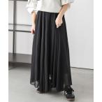 スカート エアリーシアー フレアスカート