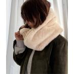 マフラー ストール エコファーMIXスヌード レディース