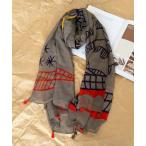  палантин muffler [ NOLITA /no Lee ta]bohemi Anne . какой . рисунок палантин большой размер шарф шаль мужской женский 