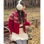 ショッピングノルディック パーカー ノルディックニットパーカー レディース