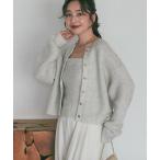 カーディガン 「セットアップ可・きらきら女っぽコーデに」スパンコールモヘアカーディガン レディース