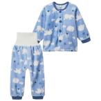 ショッピング腹巻 パジャマ あったかマイクロファイバー 腹巻付き前開き長袖パジャマ キッズ 子供 男の子 女の子