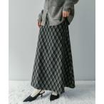 ショッピング動画 スカート 「on:nue」「着用動画あり！/サイズ展開あり」 起毛チェックロングフレアスカート /2025 AW COLLECTION