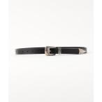 ベルト 3点尾錠 ナロー ベルト メンズ