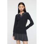 ワンピース LAYERED KNIT ミニドレス