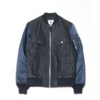 「Alpha Industries」 ブルゾン「Leeコラボ」 S ブルー メンズ