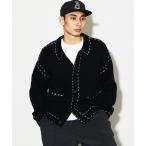 カーディガン ハンド ステッチ ブラッシュド カーディガン メンズ