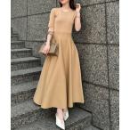 ショッピングニットワンピース 「anuans」 ニットワンピース MEDIUM ベージュ レディース