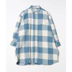 ショッピングINDIVIDUALIZED 「BEAMS BOY」 シャツワンピース「INDIVIDUALIZED SHIRTSコラボ」 ONE SIZE ライトブルー レディース
