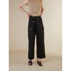 [LA PEAU DE GEM] брюки-карго 36 черный женский 