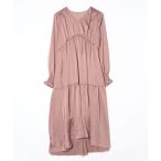 「SNIDEL」 長袖ワンピース ONE SIZE ピンク レディース