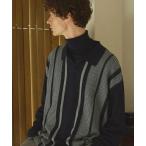 「Bleme」 長袖ニット M ネイビー