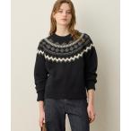 ニット セーター ノルディック柄ニットプルオーバー「洗える」 レディース