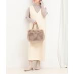 ワンピース スエード×リブ2WAYジャンスカ