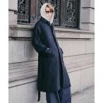 ステンカラーコート コート wool balmacaan long coat / ウールバルマカーンロングコート メンズ レディース