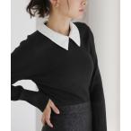 ニット セーター 「洗える」パールカラー2WAYニット レディース