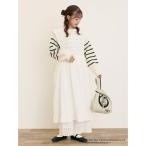 ワンピース 「Alice×Samansa Mos2」配色エプロンワンピース