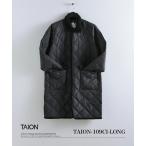 ショッピングタイ ダウンジャケット ダウン TAION/タイオン/Piping Collared Long Coat Dpwn メンズ レディース