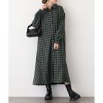 シャツワンピース A.N.Lタータンチェックネルシャツワンピース